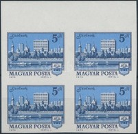 ** 1975 Tájak-városok IV. Vágott ívszéli 4-es Tömb (20.000) / Mi 3025 Margin Imperforate Block Of 4 - Other & Unclassified