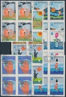 O 1975 Környezetvédelem I. Vágott Sor 4-es Tömbökben (12.000) / Mi 3089-3095 Imperforate Blocks Of 4 - Other & Unclassified