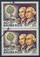 ** 1977 Léghajó 40f Pár Szürke Ráhel Csíkkal / Mi 3230 Pair With Paint Stripe - Autres & Non Classés