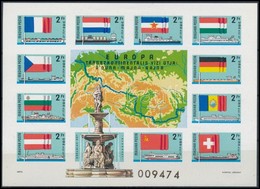 ** 1977 Európa Transzkontinentális Vízi útja Vágott Blokk (25.000) / Mi 128 Imperforate Block - Other & Unclassified