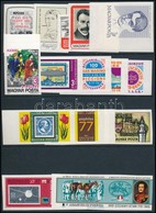 ** 1977 10 Klf Vágott Kiadás (21.300) / 10 Different Imperforate Issues - Other & Unclassified