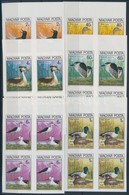 ** 1980 Madarak IX. Vágott Sor ívszéli 4-es Tömbökben (18.000) / Mi 3451-3456 Imperforate Margin Blocks Of 4 - Autres & Non Classés