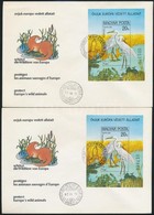 1980 3 Db Madarak Vágott Blokk 3 FDC-n (18.000) / 3 X Mi 146 Imperforate Block On FDC's - Sonstige & Ohne Zuordnung