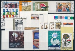 O 1985-1986 17 Klf Vágott Kiadás Sok ívszéli értékkel (24.100) / 17 Different Imperforate Issues - Altri & Non Classificati