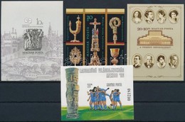 ** 1986-1987 4 Klf Vágott Blokk (17.000) / 4 Different Imperforate Blocks - Andere & Zonder Classificatie