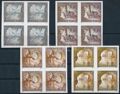 ** 1989 Magyarország Legszebb Barlangjai Vágott Sor 4-es Tömbökben (20.000) / Mi 4043-4046 Imperforate Blocks Of 4 - Andere & Zonder Classificatie