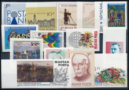 ** 1989 14 Klf Vágott Bélyeg, Közte Sok ívszéli (25.300) / 14 Different Imperforate Stamps - Autres & Non Classés