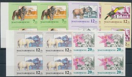 ** 1991 125 éves A Budapesti állatkert Vágott Sor ívszéli 4-es Tömbökben (28.000) / Mi 4136-4140 Imperforate Blocks Of 4 - Other & Unclassified