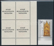 ** 1998 Karácsony 5 Db Bélyeg 'Az Első Bélyeg-előfizetők Tiszteletére', 5 Db Tokkal (100.000) / 5 X Mi 4520 Present Of T - Autres & Non Classés