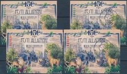 ** O 2016 2 Db Fogazott és 2 Db Vágott Állatkert Blokk (46.000) / 4 X Mi Block 390 Perforate And Imperforate - Altri & Non Classificati