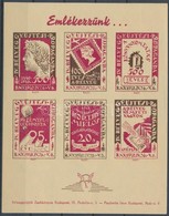 ** 1940 Bélyeggyűjtési Propaganda Emlékív / Souvenir Sheet - Other & Unclassified