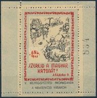 ** 1941/9aaaI Magyar Honvéd Emlékív (8.000) / Souvenir Sheet - Andere & Zonder Classificatie