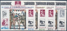 ** 1997/4 90 éves A Cserkészmozgalom 4 Db-os Emlékív Garnitúra Azonos Sorszámmal (15.000) / Souvenir Sheet Collection Wi - Autres & Non Classés