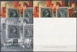 ** 1997/17 Habsburg Ottó 85 éves 4 Db-os Emlékív Garnitúra Azonos Sorszámmal (50.000) / Souvenir Sheet Collection With 4 - Sonstige & Ohne Zuordnung