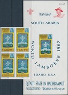 ** 1967 Cserkész Világtalálkozó, Idaho Vágott 4-es Tömb Mi 122 B + Blokk 10 B - Other & Unclassified