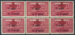 ** 1924 Vöröskereszt (II) 10Q 6-os Tömb Mi 101 - Autres & Non Classés