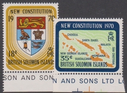 British Solomon Islands SG 195-196 1970 New Constitution, Mint Never Hinged - Iles Salomon (...-1978)