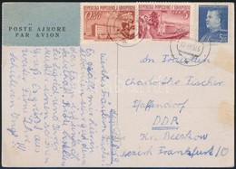 1959 Légi Képeslap Az NDK-ba / Airmail Postcard To DDR - Sonstige & Ohne Zuordnung