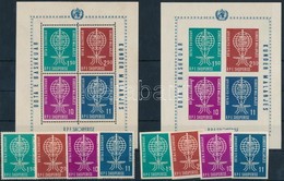 ** 1962 Malária Fogazott+vágott Sor Mi 650-653 A+B + Fogazott+vágott Blokk Mi 7 A+B - Sonstige & Ohne Zuordnung