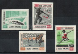 ** 1963 Téli Olimpia Innsbruck Vágott Sor Mi 798-801 - Sonstige & Ohne Zuordnung