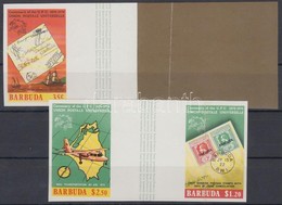 ** 1974 100 éves Az UPU Mi 182-184 ívközéprészes Vágott Sor (1,20$ Hajtott, Csak Ebben A Formában Létezik - Mindössze Né - Other & Unclassified