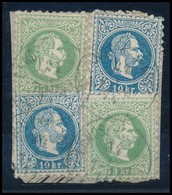 1867 2 X 3kr + 2 X 10kr Kivágáson / On Cutting 'LANDSKRONGASSE WIEN' - Sonstige & Ohne Zuordnung