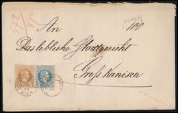 1870 10kr + 15kr Ajánlott Levélen / On Registered Cover 'HABSBURGGASSE WIEN' - 'NAGY KANIZSA' - Andere & Zonder Classificatie