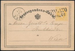 1871 Díjjegyes Levelezőlap / PS-card 'SPALATO' - Other & Unclassified