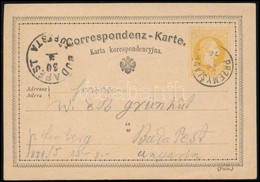 1876 Díjjegyes Levelezőlap / PS-card 'PRZEMYSLANY' - 'BUDAPEST' - Other & Unclassified