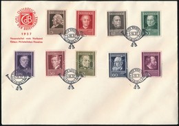 1937 Orvosok Mi 649-657 FDC - Autres & Non Classés