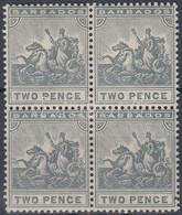 ** * 1909 Mi 82 Négyestömb, 3 Bélyeg Postatiszta - Other & Unclassified