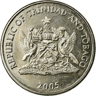 Monnaie, TRINIDAD & TOBAGO, 25 Cents, 2005, Franklin Mint, TTB, Copper-nickel - Trinidad Y Tobago