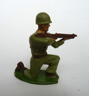 SOLDAT FIGURINE FIG STARLUX FANTASSIN TIREUR FUSIL A GENOUX 1955 SR MC (1) - Starlux