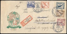 1936 Ajánlott Levél Az Olimpiai Faluból / Registered Cover From The Olympic Village - Other & Unclassified