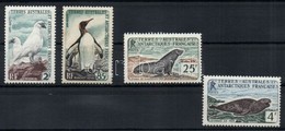 ** 1960 Forgalmi: Az Antarktisz állatai Sor Mi 19-22 - Other & Unclassified