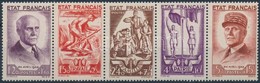 ** 1943 Marschall Pétain ötöcsík Mi 589-593 - Other & Unclassified