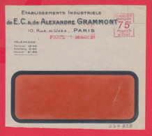 239838 / PARIS 1 - 28 MARS 1925 - 75 C. (A. 0093)  EMA (Printer Machine) FRANCE ETABLISSEMENTS INDUSTRIELS A GRAMMONT - Affrancature Meccaniche Rosse (EMA)