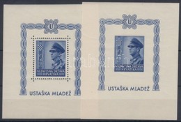 ** 1943 Usztasa Ifjúság Blokkpár Mi 4 A+B - Autres & Non Classés