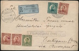 1923 Ajánlott Légi Levél Belgrádból Esztergomba / Registered Airmail Cover To Hungary - Autres & Non Classés