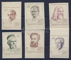 ** 1970 Mi 1363-1368 Vágott ívszéli Sor / Imperforated Margin Set Certificate: Velickovic - Other & Unclassified