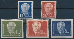 ** 1950 Wilhelm Pieck Elnök Sor Mi 251-255 - Other & Unclassified