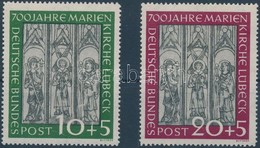 ** 1951 700 éves A Lübeck-i Mária Templom Sor Mi 139-140 - Altri & Non Classificati