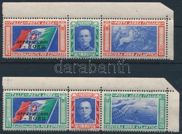 ** 1933 Róma-Chicago Repülés Mi 445-446 BORG Felirattal - Other & Unclassified