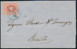 1867 DDSG Levél / Cover Kék /blue 'CALAFAT' - Braila - Sonstige & Ohne Zuordnung