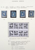 O 1869 Mi 22 Típusrekonstrukció, 4 Különféle Típusú Bélyeg - Andere & Zonder Classificatie