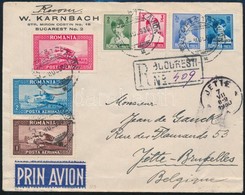 1930 Ajánlott Légi Levél Belgiumba / Registered Airmail Cover To Belgium - Other & Unclassified
