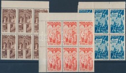 ** 1943 Háborúba Lépés Sor Hatostömbökben (2 ívszéli + 1 ívsarki) Mi 760-762 - Autres & Non Classés