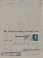 KING MICHAEL, CENSORED SIBIU NR 20, WW2, STAMPS ON CLOSED LETTER, 1943, ROMANIA - Lettres 2ème Guerre Mondiale