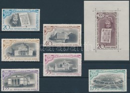 ** 1959 500 éves Bukarest Sor Mi 1795-1800 + Blokk 44 - Other & Unclassified