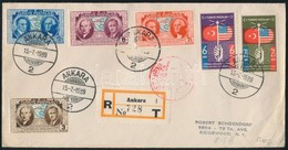 1939 Ajánlott FDC Az Egyesült Államokba  / Mi 1047-1052 On Registered FDC To The USA - Otros & Sin Clasificación